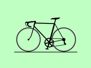 Bike icon isolated on white