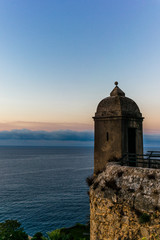 Fototapeta na wymiar View on the Mediterranean sea from the hills of Monaco - 3