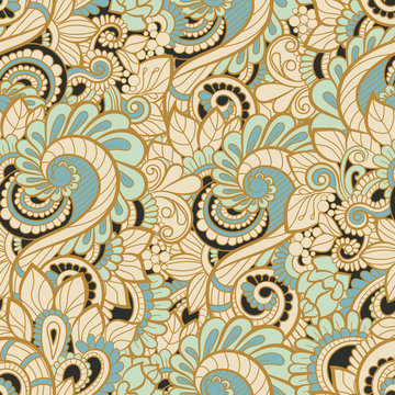 Seamless paisley pattern. Vector background for textile, print, wallpapers, wrapping.