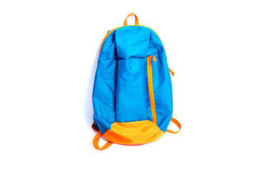 school backpack isolated on white background.