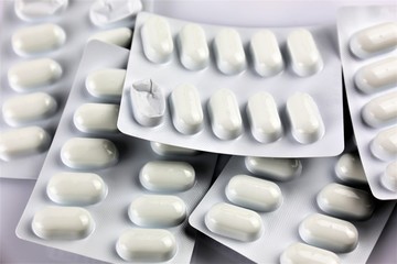 An concept image of tablets abuse - drugs