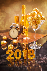 2018 New Year's celebration concept