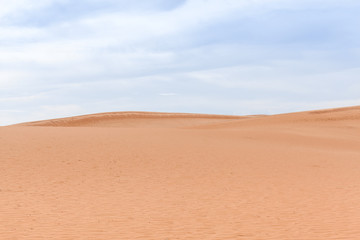Desert Landscape No People Red Sand Dunes Blue Cloudy Sky Dry Wild Nature