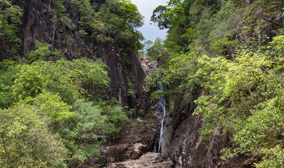 Fototapeta na wymiar Waterfall on the island of Koh Chang