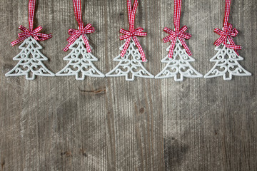 Fir tree shaped decorations