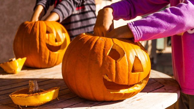 fabrication des citrouilles Halloween