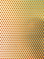 Yellow, gold perforated steel plate, iron perforated plate for background.