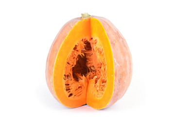 Pumpkin on white background