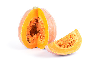 Pumpkin on white background