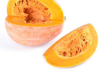 Pumpkin on white background