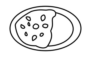 カレーライス(線画)