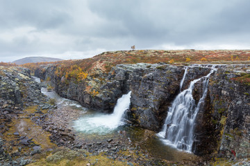 Wasserfall Storulfossen, Rondane Nationalpark