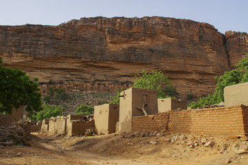 Teli village, Dogon Country, Bandiagara, Mali - July, 2009 