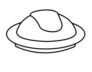 オムライス(線画)