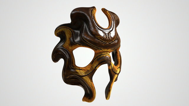 Rituelle Holz oder Metallmaske