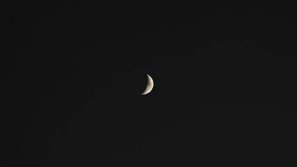 Young Moon on Sky