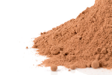 cocoa powder isolated