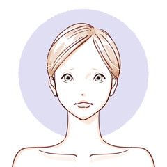 beauty woman_non make up negative