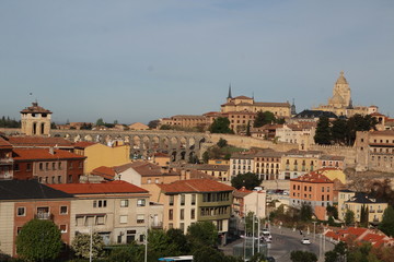 Fototapeta premium View to the center of Segovia, Spain 