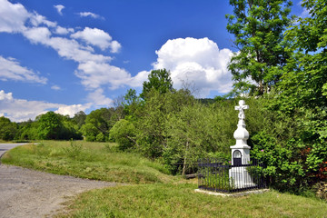 Wayside shrine, Beskid Niski, Poland