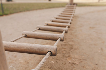 City attraction in park for jumping outdoor in europe