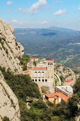 Fototapeta na wymiar Santa Maria de Montserrat monastery, Spain 