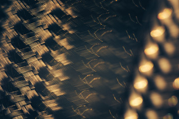 Reflected metal braided surface. Steel texture. Template.