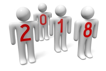 2018 New Year illustration