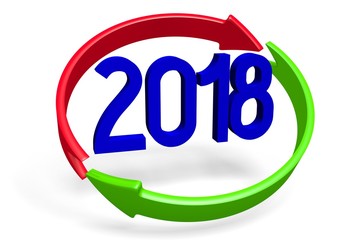 2018 New Year illustration