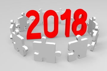 2018 New Year illustration