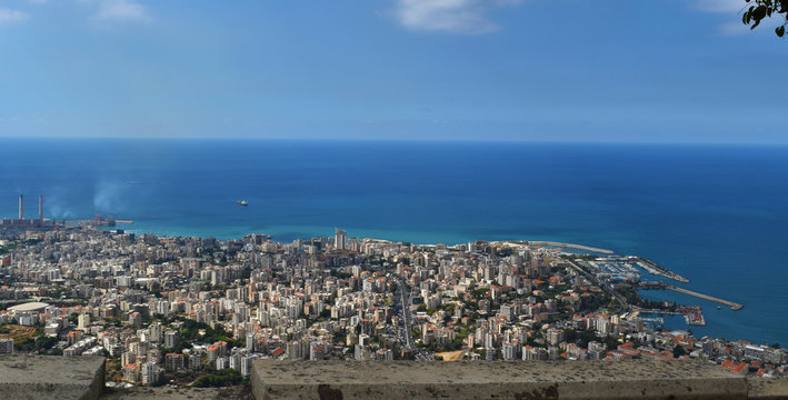 View over Kaslik in lebanon