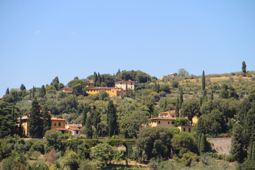 Fototapeta na wymiar View of Fiesole, Italy