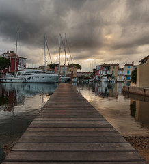 Fototapeta premium Pier in Port Grimaud, France