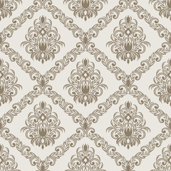 Seamless damask retro Wallpaper
