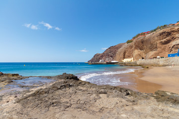 Obraz premium Beach at Sardina, Gran Canaria, Spain, sunny summer day