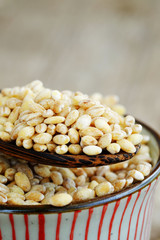 Healthy of pearl barley.