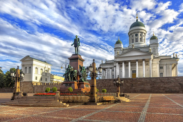 Senate square (Senaatintori) in Helsinki, Finland. - obrazy, fototapety, plakaty