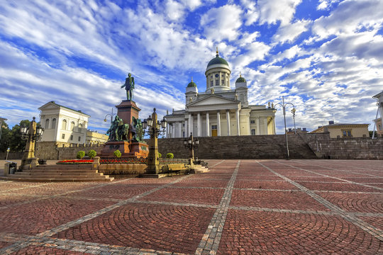 Senate Square (Senaatintori) In Helsinki, Finland.