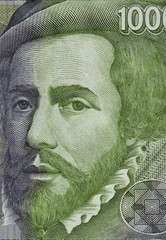 Hernan Cortes. 1000 spain peseta detailed. 1992