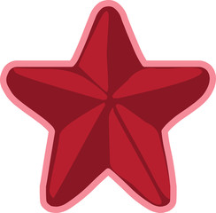 Christmas Star Sticker Xmas Icon Symbol