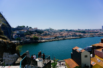 Vista del embarcadero de Oporto