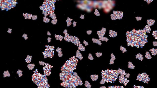 Model of molecules able to loop