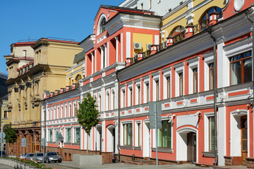 Obraz premium Moscow, Tver farmstead on the street Kuznetskiy most