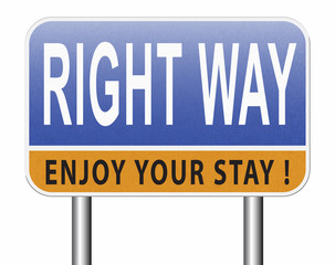 right and correct way