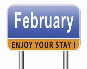 February winter month