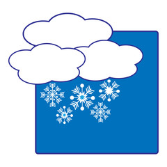 Weather icon for chumeliness and frost