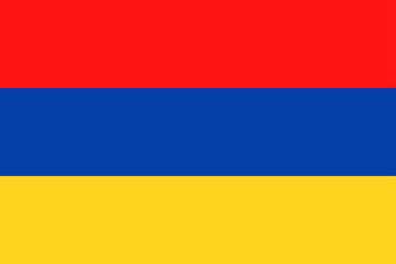 Armenia Flag Vector Flat Icon