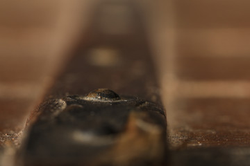 Malle en bois, close-up 