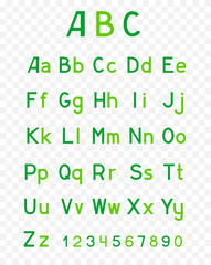 abc green alphabet