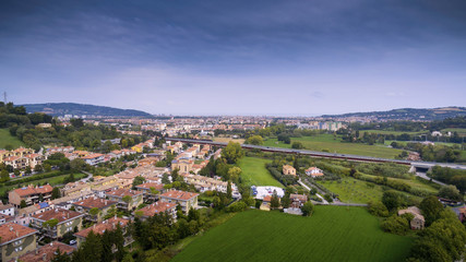 Vista aerea di Pesaro con drone DJI phantom 3